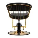 Gabbiano fotel fryzjerski Lille złoto czarny