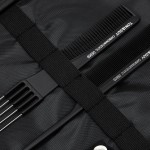 Kuferek fryzjerski barberski czarny materiał