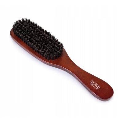 Zdjęcie produktu Drewniana szczotka do włosów i brody, Naturalne włosie dzika wzmocnione nylonem