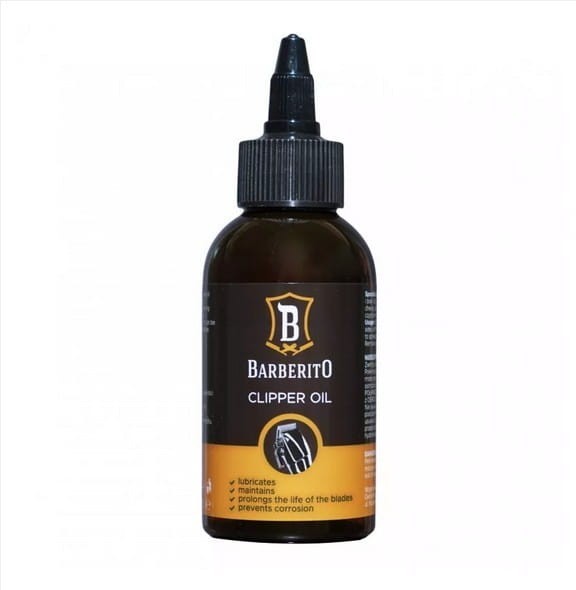 Oliwka do czyszczenia i smarowania ostrzy maszynek, Barberito Clipper Oil 100 ml
