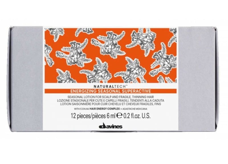 Davines Energizing NATURALTECH, Lotion, ampułki przeciw wypadaniu włosów 12x6 ml