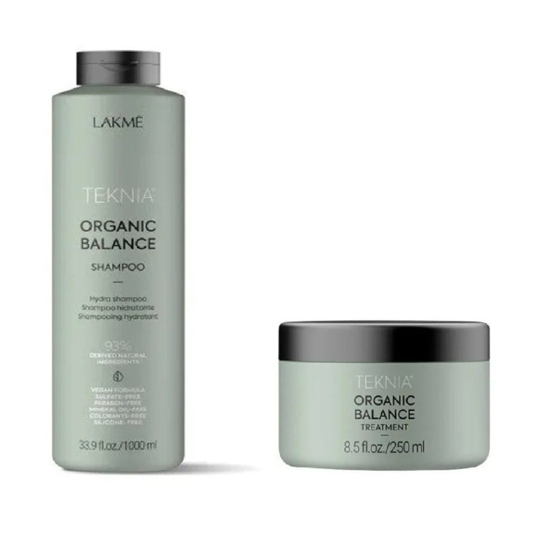 Zestaw Lakme Organic Balance: Szampon 1000 ml + maska 250 ml