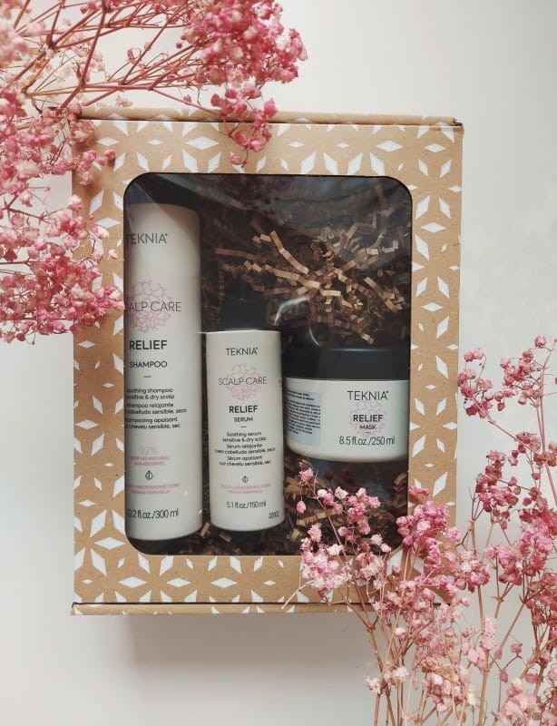 Zestaw Lakme Teknia RELIEF, do wrażliwej skóry głowy: szampon + maska + serum