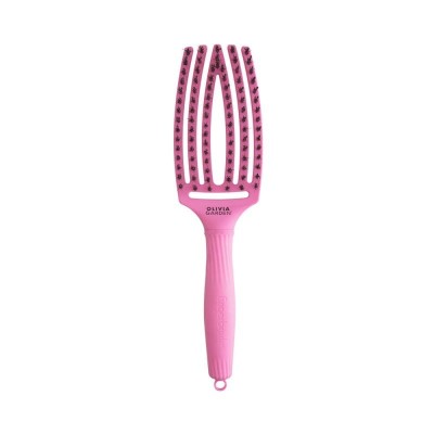 Zdjęcie produktu Szczotka Olivia Garden Bubble Pink, FingerBrush Combo Medium, edycja limitowana: Amazonki Róż po zdrowie