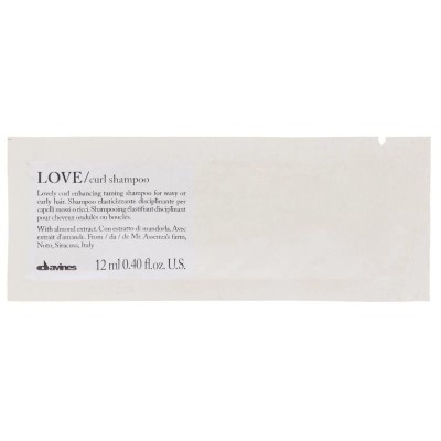 Zdjęcie produktu Szampon Davines Love Curl saszetka 12 ml, podkreślający skręt włosów, do włosów kręconych