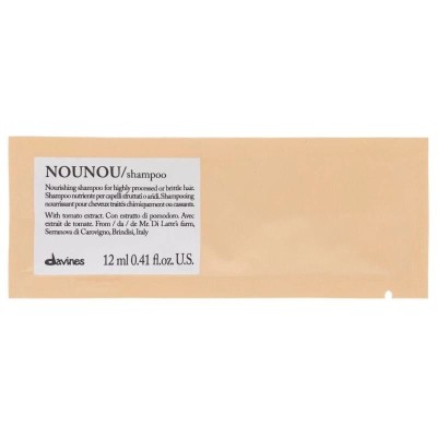 Zdjęcie produktu Davines Szampon NouNou saszetka 12 ml, wzmacniający szampon do włosów suchych i zniszczonych