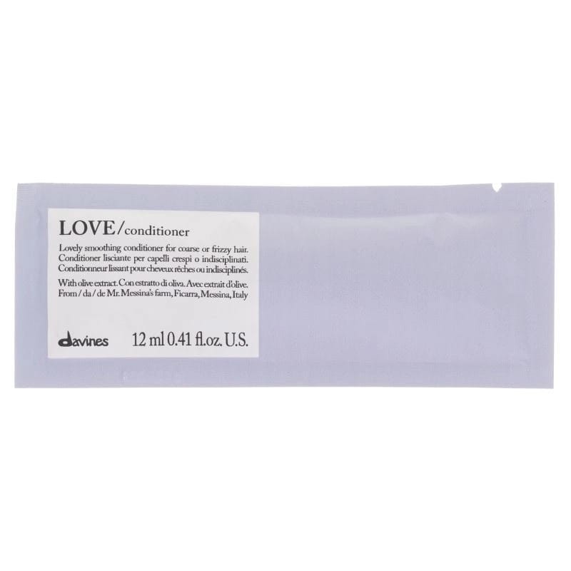 Odżywka Davines Love Smooth saszetka 12 ml, Zapewnia włosom wygładzenie, uelastycznienie i połysk