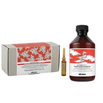 Zdjęcie produktu Davines Energizing zestaw przeciw wypadaniu: Szampon + ampułki 12 x 6 ml