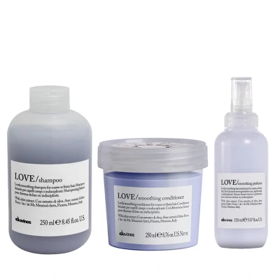 Zdjęcie produktu Davines Love Smooth, duży zestaw wygładzający włosy: Szampon + odżywka + serum