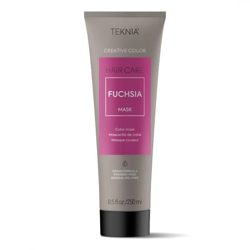 Maska koloryzująca Lakme Teknia Fuchsia, maska nadaje głęboki fuksjowy odcień, 250 ml