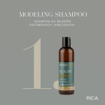 Szampon Rica NaturicaCurl Modeling Shampoo, wygładzający, nawilżający, do włosów falowanych i kręconych 200 ml