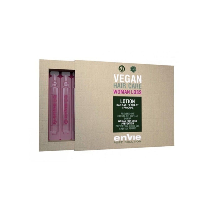 Ampułki zapobiegające wypadaniu włosów dla Kobiet, Envie VEGAN Woman Hair Loss Prevention 8x10ml