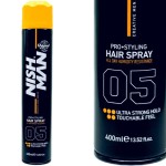 Nishman 05 Ultra Strong Hair Spray, ultra mocny lakier do włosów 400ml