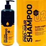 Szampon do włosów Nishman 02 Pro-Hair Shampoo, nawilżający, do włosów zniszczonych 400 ml