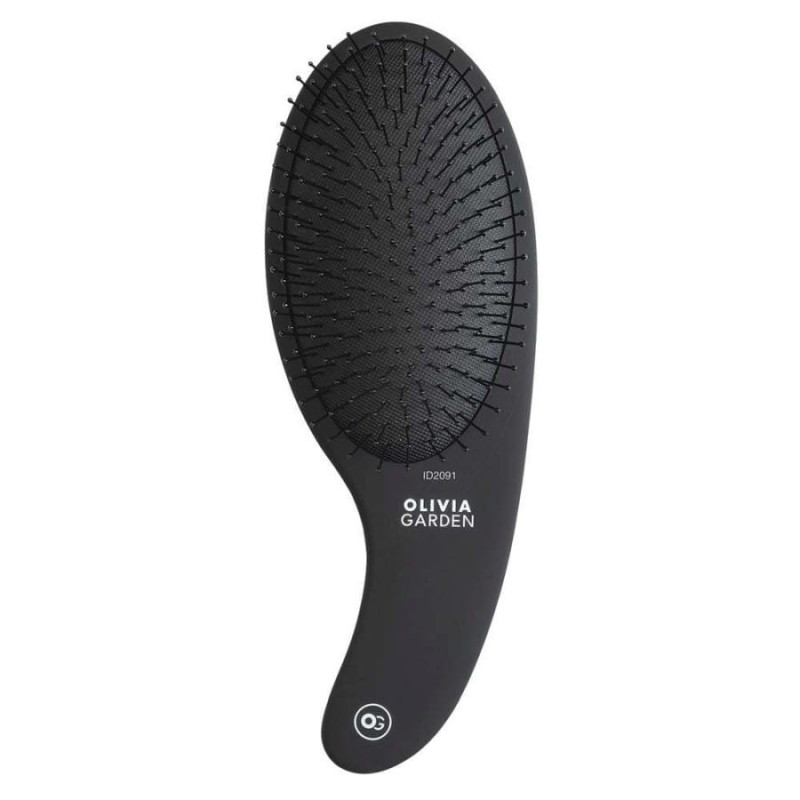 Szczotka Olivia Garden Expert CARE CURVE Nylon Bristles Matt Black