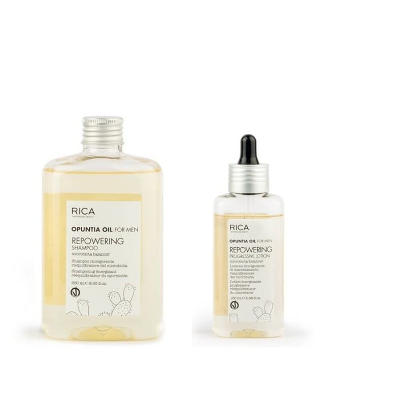 Zestaw Rica Men Repowering do włosów wypadających: szampon 250 ml + balsam wzmacniający 100 ml