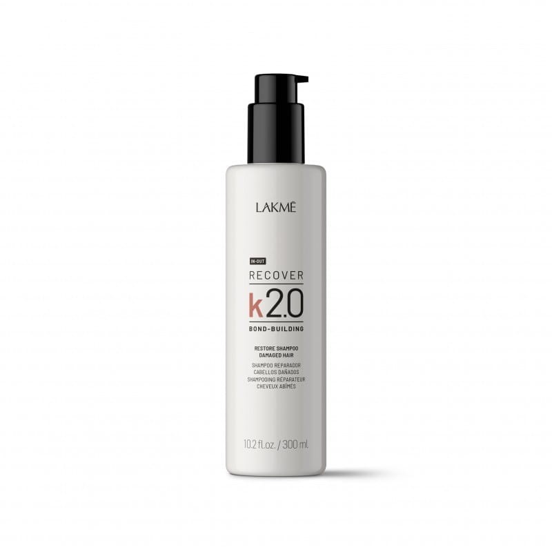 Szampon Lakme K2.0 Restore, głęboko nawilża, wzmacnia i odbudowuje zniszczone włosy 300ml