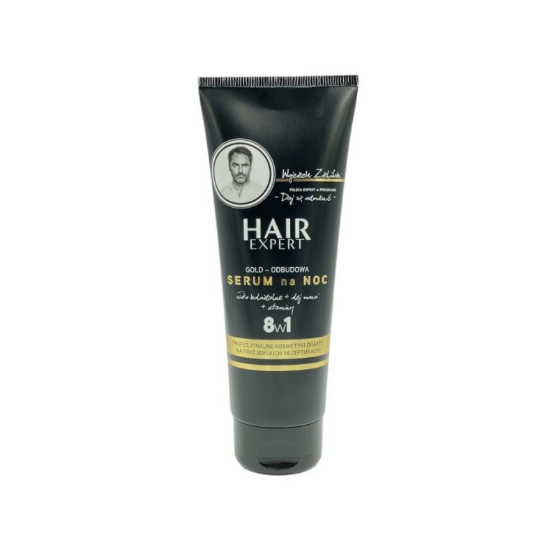 Hair Expert serum na noc, nadaje intensywny blask, odbudowuje i odżywia włosy 100 ml