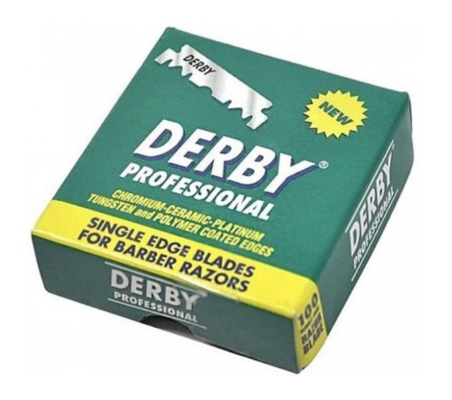 Żyletki jednorazowe połówki 100 szt. Derby Professional Razors, do golenia brzytwą