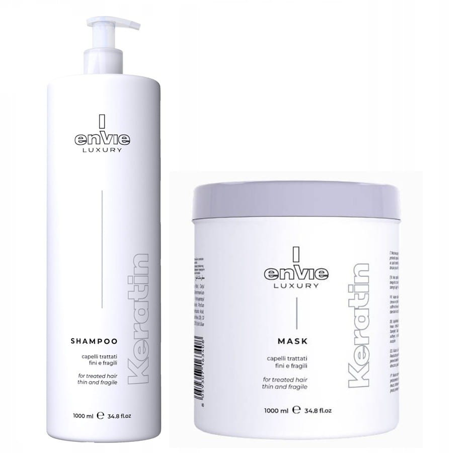Zestaw Envie Luxury Keratin: szampon 1000 ml + Maska 1000 ml