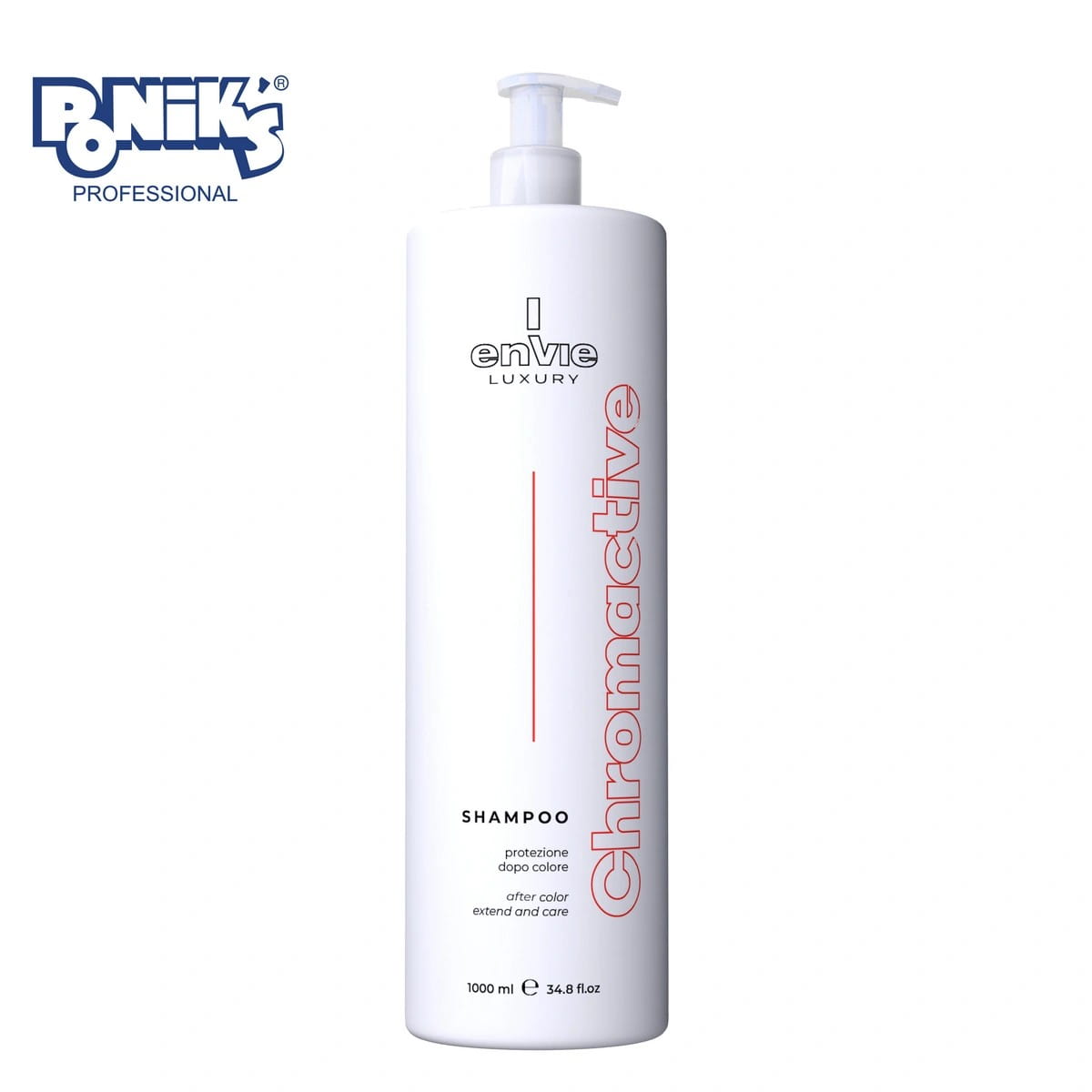 Szampon do włosów farbowanych Envie Luxury Chromactive, zakwaszający, pojemności