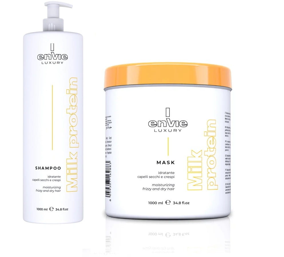 Zestaw kosmetyków Envie Luxury Milk: Szampon 1000 ml + maska 1000 ml