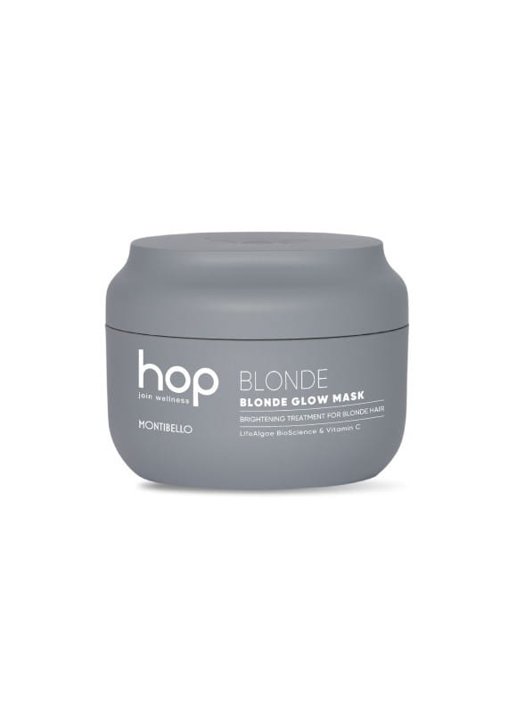 Maska Montibello HOP Blonde Glow, rozświetlająca do włosów blond i rozjaśnianych