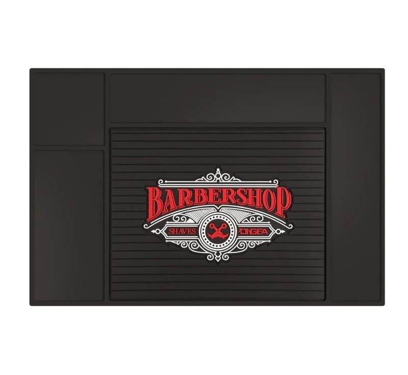 Mata barberska antypoślizgowa BARBERSHOP, na narzędzia, 45x30x0,5cm