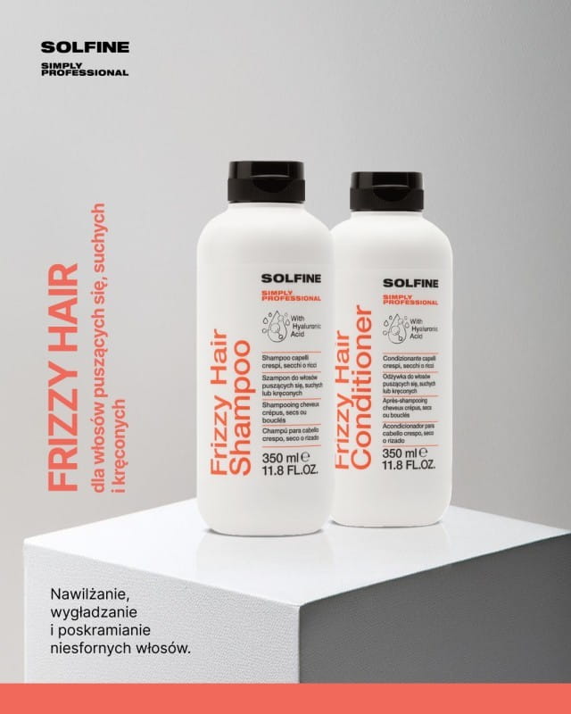 Solfine Care Frizzy Hair: zestaw do pielęgnacji włosów kręconych: szampon + odżywka