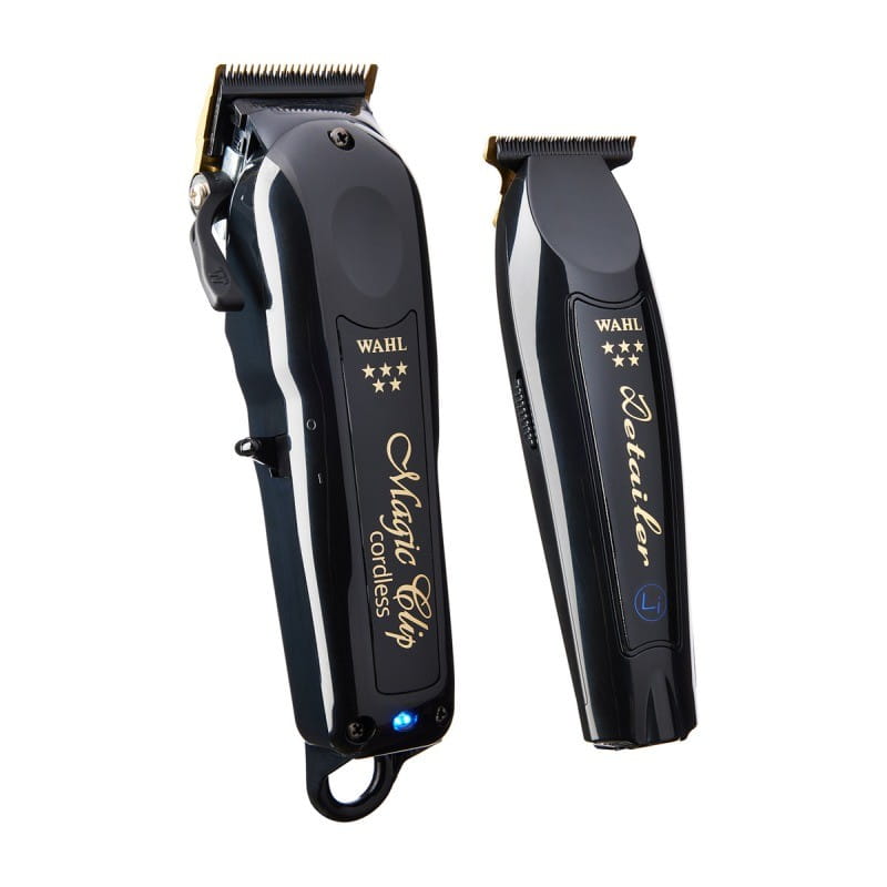 WAHL Zestaw maszynka Magic Clip Cordless Black, trymer Detailer Li Cordless Black Limited Edition