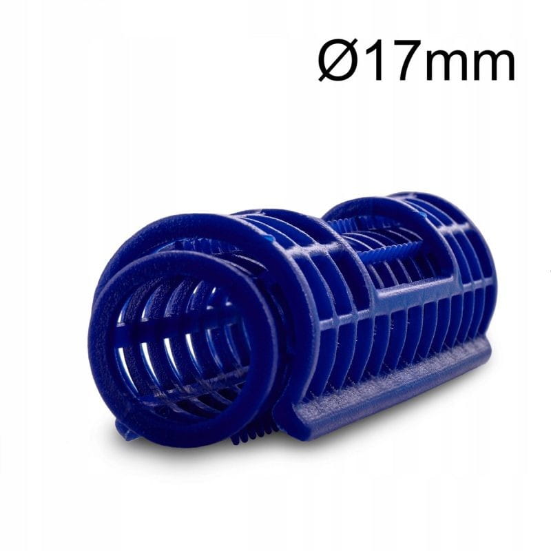Wałki do włosów z nakładką cieńkie, zatrzaskowe nasadowe 17mm 6szt