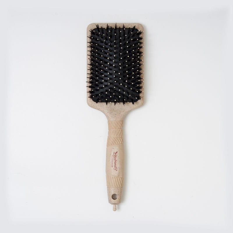Szczotka do włosów BIOFRIENDLY płaska nylonowa nylon & boar, ze słomy pszenicznej
