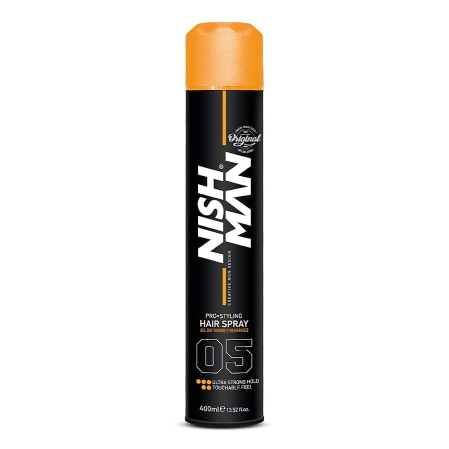 Nishman 05 Ultra Strong Hair Spray, ultra mocny lakier do włosów 400ml