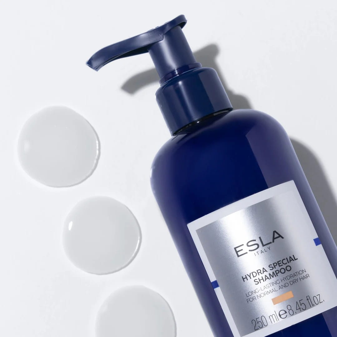ESLA Szampon Hydra Special Shampoo, nawilżający, delikatnie zwiększający naturalny połysk włosów, pojemności