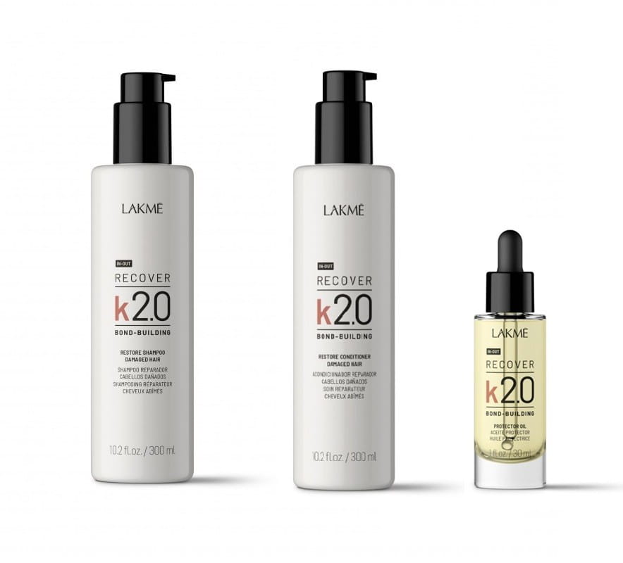 Zestaw kosmetyków Lakme K2.0 Restore: Szampon + odżywka + olejek Protector